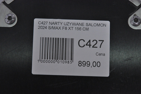 NARTY UŻYWANE SALOMON S/MAX F8 XT + M10 2024 156 cm NRC427