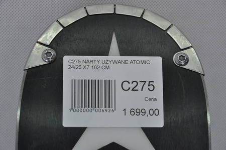 NARTY UŻYWANE ATOMIC REDSTER X7 + Atomic MI12 GW 24/25 162 cm NRC275