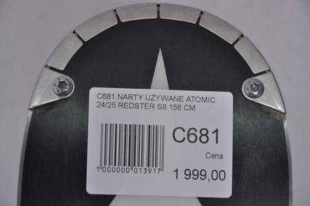 NARTY UŻYWANE ATOMIC REDSTER S8 + X12 GW 23/24 156 cm NRC681