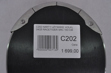 NARTY UŻYWANE VOLKL RACETIGER SRC + Motion 10 24/25 153 cm NRC202