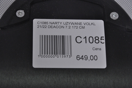 NARTY UŻYWANE VOLKL DEACON 7.2 + FTD 10 21/22 172 cm NRC1085