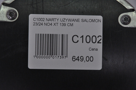NARTY UŻYWANE SALOMON S/MAX N 4 XT + M10 23/24 139 cm NRC1002