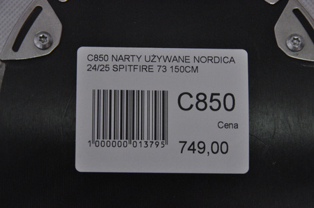 NARTY UŻYWANE NORDICA SPITFIRE 73 24/25 + Marker TP2 10 150 cm NRC850