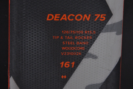 NARTY UŻYWANE VOLKL DEACON 75 + Motion 12 23/24 161 cm NRC125