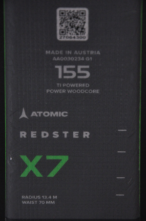 NARTY UŻYWANE ATOMIC REDSTER X7 + Atomic MI12 GW 22/23 155 cm NRC607