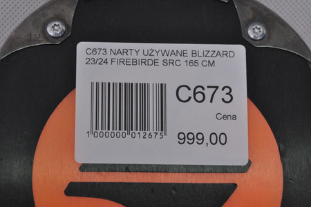 NARTY UŻYWANE BLIZZARD FIREBIRD SRC + XCELL 14 23/24 165 cm NRC673