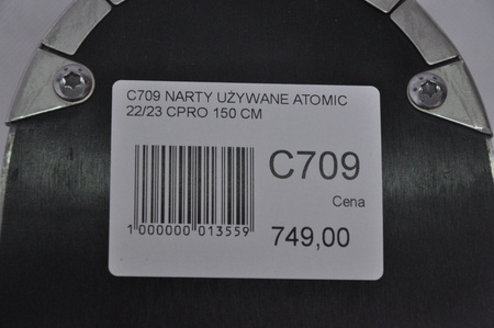 NARTY UŻYWANE ATOMIC CLOUD PRO + M10 22/23 150 cm NRC709
