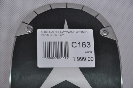 NARTY UŻYWANE ATOMIC REDSTER S8 + X12 GW 24/25 170 cm NRC163