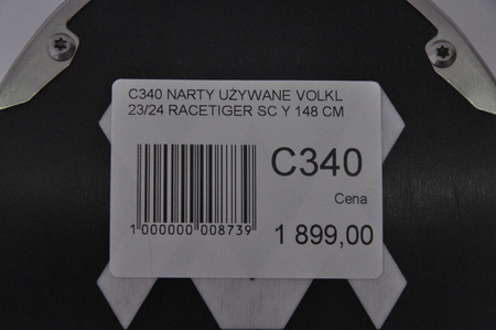 NARTY UŻYWANE VOLKL RACETIGER SC 23/24 + VMotion 12 148 cm NRC340