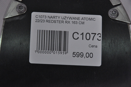 NARTY UŻYWANE ATOMIC REDSTER RX + M10 22/23 163 cm NRC1073