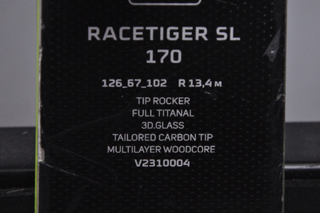NARTY UŻYWANE VOLKL RACETIGER SL + VMotion 12 23/24 170 cm NRC640