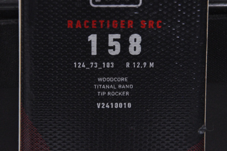 NARTY UŻYWANE VOLKL RACETIGER SRC + Motion 10 24/25 158 cm NRC204