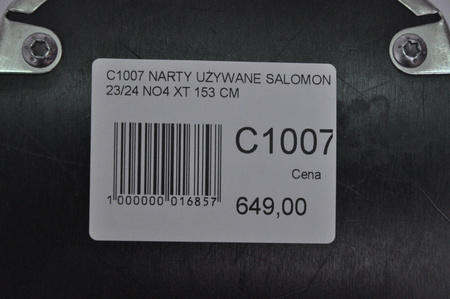 NARTY UŻYWANE SALOMON S/MAX N 4 XT + M10 23/24 153 cm NRC1007