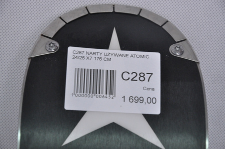 NARTY UŻYWANE ATOMIC REDSTER X7 + Atomic MI12 GW 24/25 176 cm NRC287