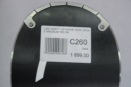 NARTY UŻYWANE HEAD SUPERSHAPE E. MAGNUM + Head PRD12 24/5 163 cm NRC260