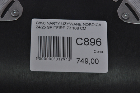 NARTY UŻYWANE NORDICA SPITFIRE 73 24/25 + Marker TP2 10 168 cm NRC896