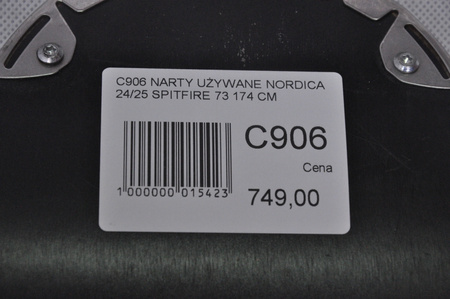 NARTY UŻYWANE NORDICA SPITFIRE 73 24/25 + Marker TP2 10 174 cm NRC906
