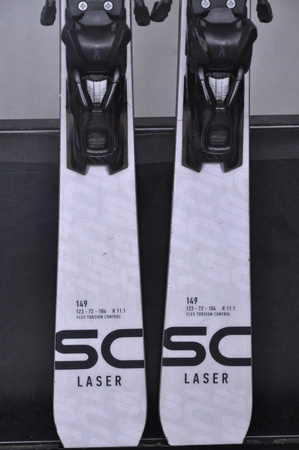 NARTY UŻYWANE STOCKLI LASER SC + MC11 24/25 149 cm NRC90