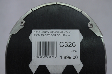 NARTY UŻYWANE VOLKL RACETIGER SC 23/24 + VMotion 12 148 cm NRC326