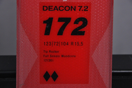 NARTY UŻYWANE VOLKL DEACON 7.2 + FTD 10 21/22 172 cm NRC1081