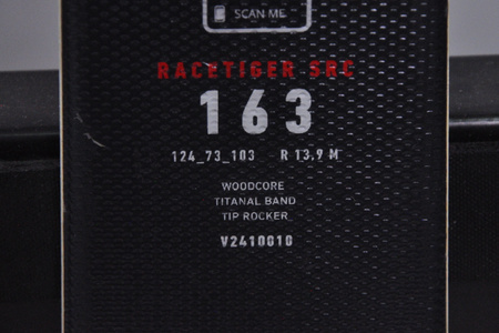 NARTY UŻYWANE VOLKL RACETIGER SRC + Motion 10 24/25 163 cm NRC213