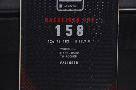 NARTY UŻYWANE VOLKL RACETIGER SRC + Motion 10 24/25 158 cm NRC205