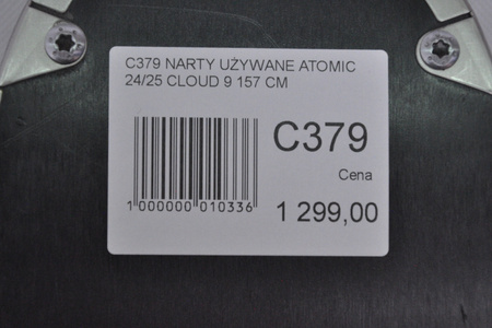 DAMSKIE NARTY UŻYWANE ATOMIC CLOUD C9 + M10 GW 24/25 157 cm NRC379