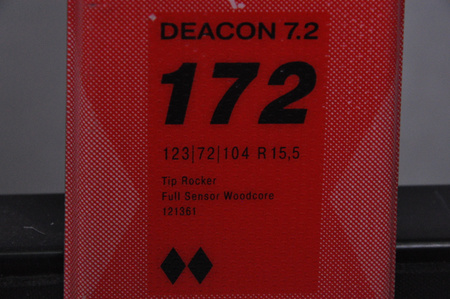 NARTY UŻYWANE VOLKL DEACON 7.2 + FTD 10 21/22 172 cm NRC1079