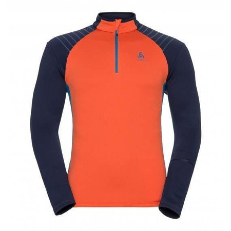 BLUZA ODLO PACT MAN 1/2 ZIP Navy / Orange