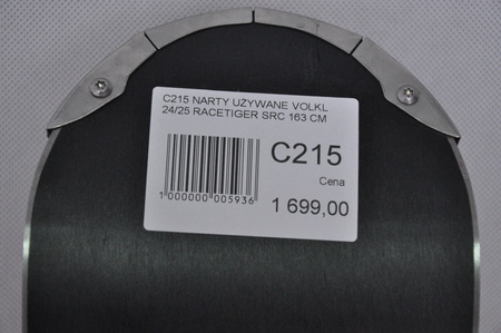 NARTY UŻYWANE VOLKL RACETIGER SRC + Motion 10 24/25 163 cm NRC215
