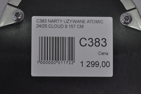 DAMSKIE NARTY UŻYWANE ATOMIC CLOUD C9 + M10 GW 24/25 157 cm NRC383