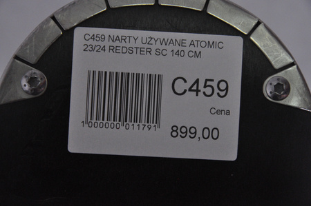 NARTY UŻYWANE ATOMIC REDSTER SC + M10 23/24 140 cm NRC459
