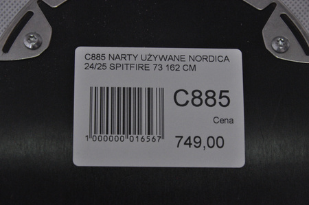 NARTY UŻYWANE NORDICA SPITFIRE 73 24/25 + Marker TP2 10 162 cm NRC885