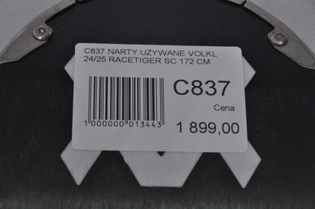 NARTY UŻYWANE VOLKL RACETIGER SC 24/25 + VMotion 12 172 cm NRC837