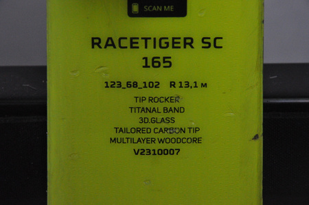 NARTY UŻYWANE VOLKL RACETIGER SC 23/24 + VMotion 12 165 cm NRC347