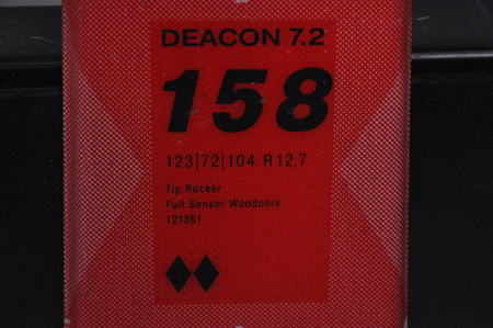 NARTY UŻYWANE VOLKL DEACON 7.2 + FTD 10 21/22 158 cm NRC1115
