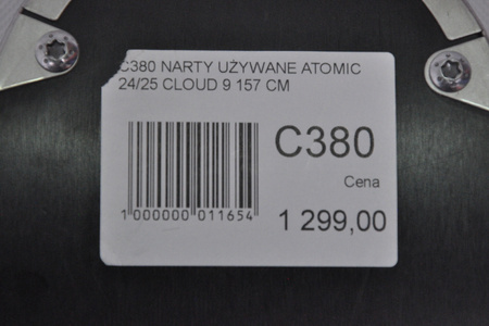 DAMSKIE NARTY UŻYWANE ATOMIC CLOUD C9 + M10 GW 24/25 157 cm NRC380