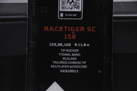 NARTY UŻYWANE VOLKL RACETIGER SC 23/24 + VMotion 12 158 cm NRC333