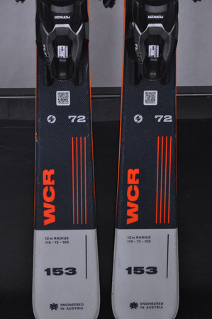 NARTY UŻYWANE BLIZZARD WCR 72 + TLT 10 24/25 153 cm NRC919