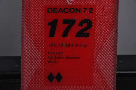 NARTY UŻYWANE VOLKL DEACON 7.2 + FTD 10 21/22 172 cm NRC1080