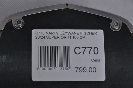 NARTY UŻYWANE FISCHER RC4 SUPERIOR TI 23/24 + Z11 160 cm NRC770