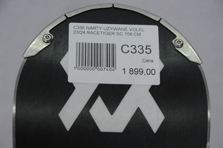 NARTY UŻYWANE VOLKL RACETIGER SC 23/24 + VMotion 12 158 cm NRC335
