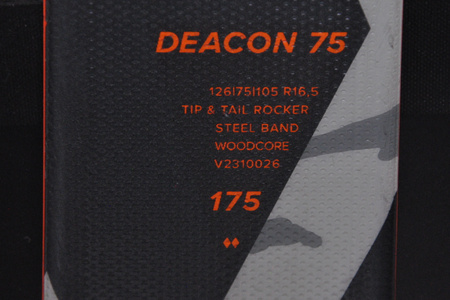 NARTY UŻYWANE VOLKL DEACON 75 + Motion 12 23/24 175 cm NRC137