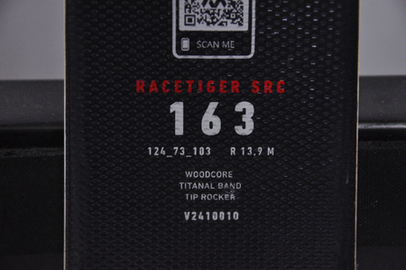 NARTY UŻYWANE VOLKL RACETIGER SRC + Motion 10 24/25 163 cm NRC214