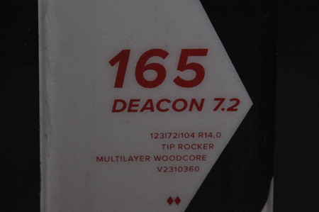 NARTY UŻYWANE VOLKL DEACON 7.2 + FTD 10 23/24 165 cm NRC1191