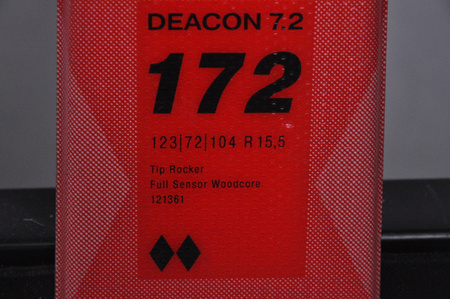 NARTY UŻYWANE VOLKL DEACON 7.2 + FTD 10 21/22 172 cm NRC1076
