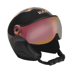 KASK NARCIARSKI KASK CHROME VISOR Black/Pink Gold - Pink Gold Mirror 2024