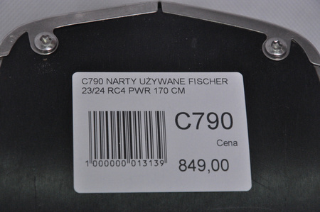 NARTY UŻYWANE FISCHER RC4 PWR 23/24 + RS10 170 cm NRC790