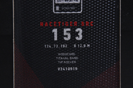 NARTY UŻYWANE VOLKL RACETIGER SRC + Motion 10 24/25 153 cm NRC548