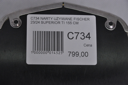 NARTY UŻYWANE FISCHER RC4 SUPERIOR TI 23/24 + Z11 155 cm NRC734